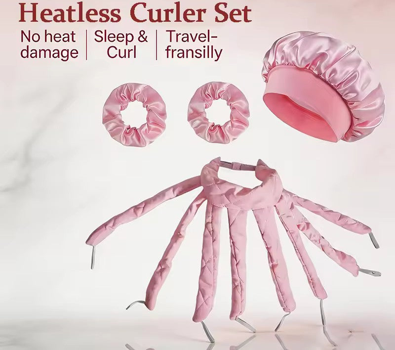 Satin Heatless Curling Kit